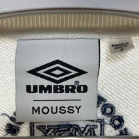 MOUSSY マウジー × UMBRO アンブロ スウェット ホワイト sizeF 瑞穂店