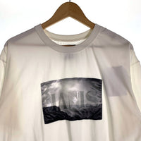 JANIS&Co. ジャニス Horizonte サテンパッチ Tシャツ ホワイト JNS22-SS-T10 Size L 福生店