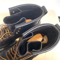 WHITE'S BOOTS ホワイツブーツ Smoke Jumper スモークジャンパー レギュラートゥ レザーブーツ Vibram100 ブラック Size 9 1/2 E (27.5cm) 福生店