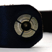 HTC エイチティーシー フラワースタッズ レザーブレスレット ブラウン Size 腕周り約18cm 福生店