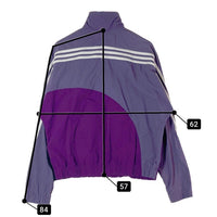 adidas アディダス 3トーン ナイロン トラックジャケット パープル sizeS※袖口汚れあり 瑞穂店
