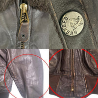 U.S. NAVY 米海軍 USN G-1 LEATHER FLIGHT JACKET レザー フライト ジャケット グレー 8415-00-526-7624 Size 48 福生店