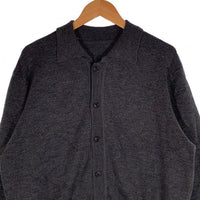 YHONE ウール アクリル ニットカーディガン チャコールグレー Size S 福生店