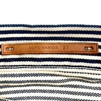 SCYE Basic サイベーシックス ストライプパンツ ネイビー size27 瑞穂店