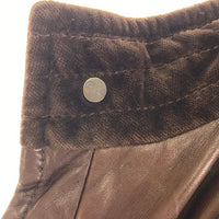 Salvatore Ferragamo サルヴァトーレフェラガモ リアルレザー ショルダーパッチ エルボーパッチ レザーコート ブラウン size48 瑞穂店