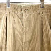 Polo Ralph Lauren ポロラルフローレン メキシコ製 POLO CORDS ツータック コーデュロイパンツ ベージュ size35 瑞穂店