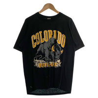 80-90's コロラド・バッファローズ プリントTシャツ ブラック JERZEES Size L 福生店