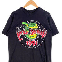 90's LYNYRD SKYNYRD レーナードスキナード 1991ツアー プリントTシャツ ブラック Hanes 1991コピーライト Size L 福生店