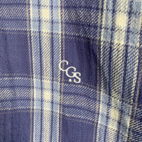 CGS. California General Store カリフォルニアジェネラルストア フランネルチェックシャツ 半袖 ブルー ユナイテッドアローズ 8016-149-0007 Size S 福生店