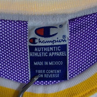 90's Champion チャンピオン LAKERS レイカース KOBE BRYANT コービーブライアント ネイビー イエロー メキシコ製 Size L(14-16) 福生店
