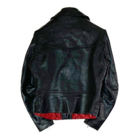 TRIPLE SIX 666 トリプルシックス レザー ダブルライダースジャケット ブラック レディース size34 瑞穂店
