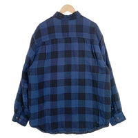puritan ピューリタン quilted fabric Flannnel Shirts キルティング フランネルシャツ ブルー Size L 福生店