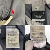 00's NIKE ナイキ ポリエステル リップストップ クロップドパンツ チャコールグレー ウエスト裾ドローコード Size 34 福生店