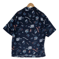 THE NORTH FACE ノースフェイス Aloha Vent Shirt アロハベントシャツ 半袖 ポリエステル ネイビー NR22330 Size L 福生店