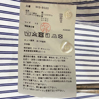 JUNYA WATANABE COMME des GARCONS ジュンヤワタナベ コムデギャルソン WG-B020 21SS 多素材パッチワーク ストライプ柄 長袖シャツ ホワイト ブルー sizeXS 瑞穂店