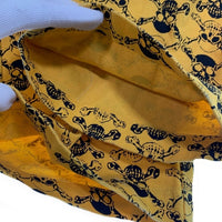 LIFE`S A BEACH ライフズアビーチ 復刻 スカルボーンプリント ワークパンツ イエロー Size L 福生店