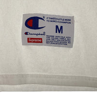 SUPREME シュプリーム 17SS Champion チャンピオン L/S Tee プリント ロングスリーブTシャツ ホワイト Size M 福生店