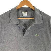LACOSTE ラコステ 鹿の子 ポロシャツ グレー フランス製 Size 8 福生店