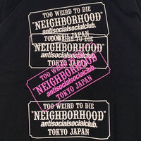NEIGHBORHOOD ネイバーフッド 24SS Anti Social Social Club アンチソーシャルソーシャルクラブ プリント ロングスリーブTシャツ ブラック 241GEASN-LTM01S Size XXL 福生店
