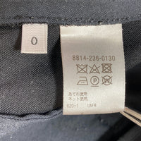 LOEFFLF ロエフ 8814-236-0130 ギャバーナロー テーパード ボンタンパンツ ブラック size0 瑞穂店