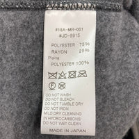 DANTON ダントン 18A-MR-001 ショールカラー フリースジャケット グレー size42 瑞穂店