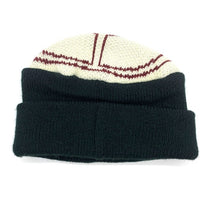 6crayon シックスクレヨン ピースマーク アクリルニットビーニー ニットキャップ ブラック 福生店