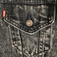 80's Levi's リーバイス 70507-0253 ケミカルウォッシュ ブラックデニムトラッカージャケット USA製 Size L 福生店