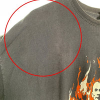 00's THREE MILE PILOT スリーマイルパイロット 僧侶プリントTシャツ ブラック Hanes2枚タグ Size 2XL 福生店