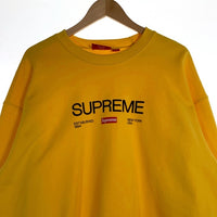 SUPREME シュプリーム 24SS Established Crewneck エスタブリッシュド クルーネックスウェットトレーナー プリント イエロー Size XL 福生店