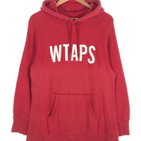 WTAPS ダブルタップス 16SS DESIGN HOODED 01 ロゴワッペン スウェットパーカー レッド Size M 福生店