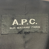 A.P.C. アーペーセー MOTO BLOUSON モト ブルゾン シープレザー シングル ライダースジャケット ブラック size- 瑞穂店