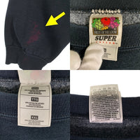 00's FRUIT OF THE LOOM フルーツ オブ ザ ルーム クルーネック スウェット プルオーバー フルーツタグ ブラック メキシコ製 Size XXL 福生店