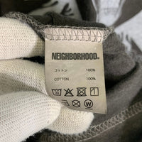 NEIGHBORHOOD ネイバーフッド NH.TEE LS-15 スカルプリント ロングスリーブTシャツ フェードブラック Size L 福生店