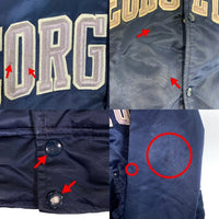 90's STARTER スターター GEORGETOWN ジョージタウン ナイロン スタジャン ワッペン ネイビー USA製 Size S 福生店