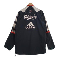 00's adidas アディダス LIVERPOOL FC リバプール ハーフジップ プルオーバージャケット ブラック ポリエステル 07/07 Size JP M 福生店