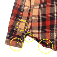 70's BIG MAC ビッグマック フランネルチェックシャツ レッド ベージュ Size S 福生店