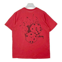 STUSSY ステューシー Fire Dice Tee サイコロ Tシャツ レッド sizeM 瑞穂店