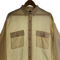 Polo by Ralph Lauren ポロラルフローレン リネン シャツ 長袖 オフホワイト Size XL 福生店