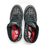 Supreme×VANS シュプリーム×バンズ VN0A3QPH2YW HALF CAB PRO ハーフキャブプロ スウェード切り替え ロゴ総柄 ブラック size25.5cm 瑞穂店