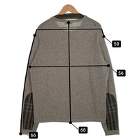 BURBERRY LONDON バーバリーロンドン ウール クルーネックセーター グレー 素材表記無し Size L 福生店