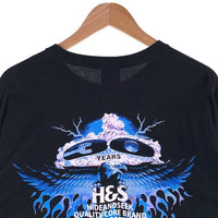HIDE AND SEEK ハイドアンドシーク 30th L/S Tee 30周年 ロングスリーブ 長袖 Tシャツ ブラック ブルー Size XL 福生店