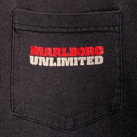 90's Marlboro マールボロ Lizard リザード ポケットTシャツ フェードブラック Size XL 福生店