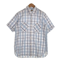 SUGAR CANE シュガーケーン チェックワークシャツ 半袖 ホワイト ブルー SC31768 Size M 福生店