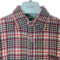 PENDLETON ペンドルトン USA製 70's ウール チェックシャツ グレー×レッド sizeL※所々小穴あり 瑞穂店