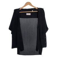 EQUIPMENT エキプモン オープンカラー シルクシャツ ブラック フラップポケット Q937-TP03881 Size L 福生店