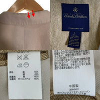 Brooks Brothers ブルックスブラザーズ リネン コットン 3B テーラードジャケット オフホワイト Size L 福生店