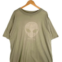 90`s Foo Fighters Roswell Records Alien Glow-In-The-Dark フーファイターズ ロズウェル レコーズ エイリアン グロウインザダーク半袖 Tシャツ ベージュ Size XL 福生店