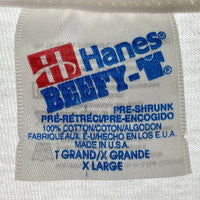 Hanes ヘインズ USA製 90's スーベニア プリント Tシャツ ホワイト sizeXL※所々汚れあり 瑞穂店
