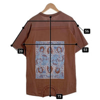 Maison Martin Margiela メゾンマルタンマルジェラ 13SS プリント ドッキングTシャツ ブラウン S30GC0410 Size F 福生店