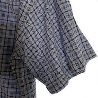 L.L.Bean エルエルビーン シアサッカー ボタンダウンチェックシャツ 半袖 ライトブルー Size M 福生店